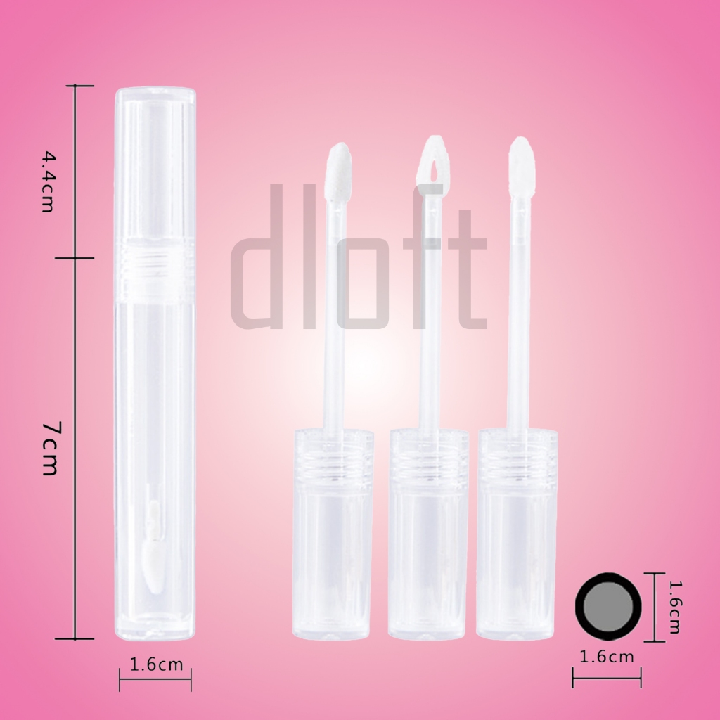 Botol Lip 4ml/5ml Botol Kosong Lip Gloss Full Transparan/lip cream/lipgloss/travel bottle