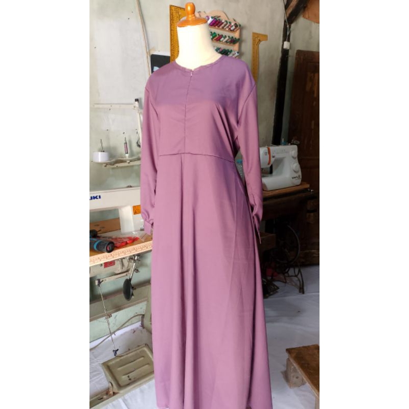Gamis Polos Simple Elegant Toyoba