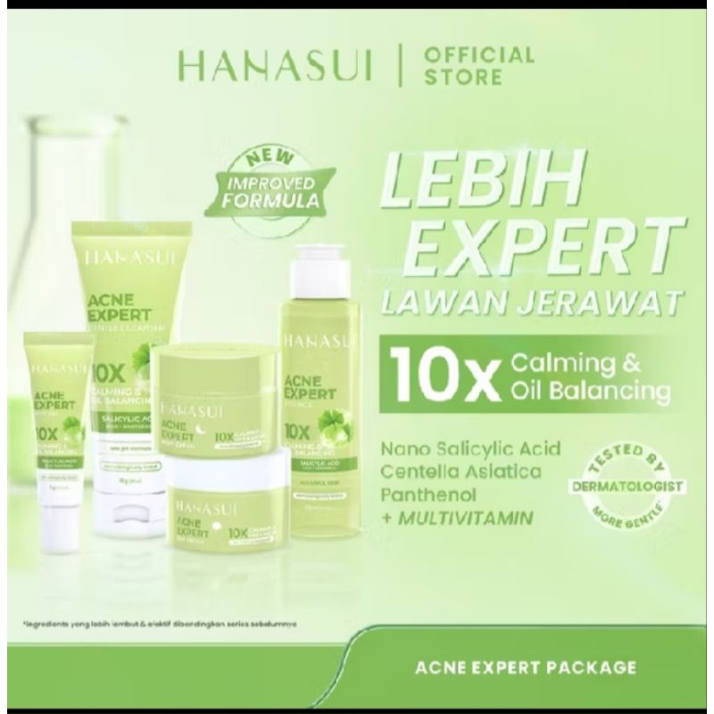 HANASUI ACNE TREATMENT SERIES - SKINCARE LENGKAP // JSELECTIV X JHON KOSMETIK // Face Wash / Cream /