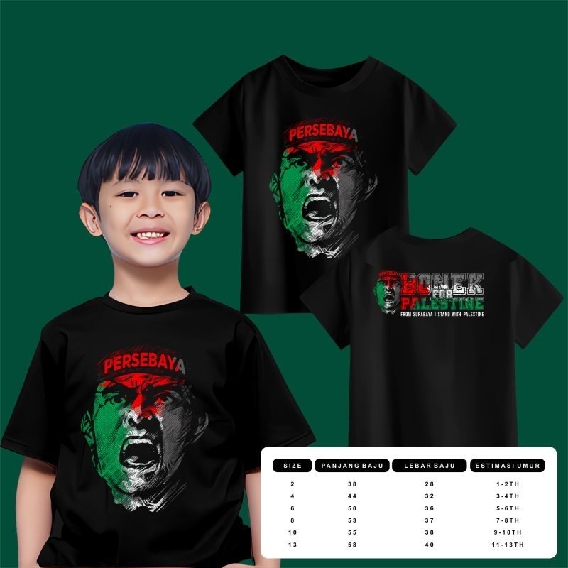 kaos anak bonek palestina