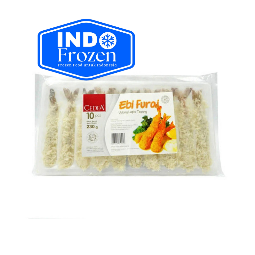 

CEDEA EBI FURAI 230GR ISI 10 UDANG TEPUNG SIAP GORENG ISI 10
