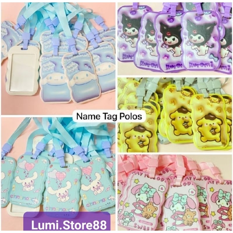 

Kartun Sanrio gantungan name tag ID Card Holder/Gantungan Kartu Nama/Tali Id Card