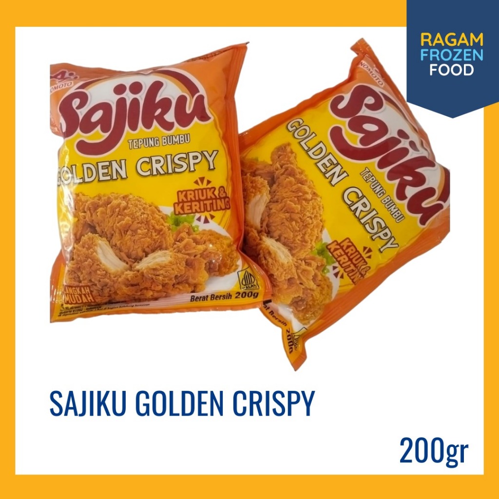 

Sajiku Tepung Bumbu Golden Crispy / Tepung Bumbu Serbaguna / Sajiku Tepung Ayam Crispy