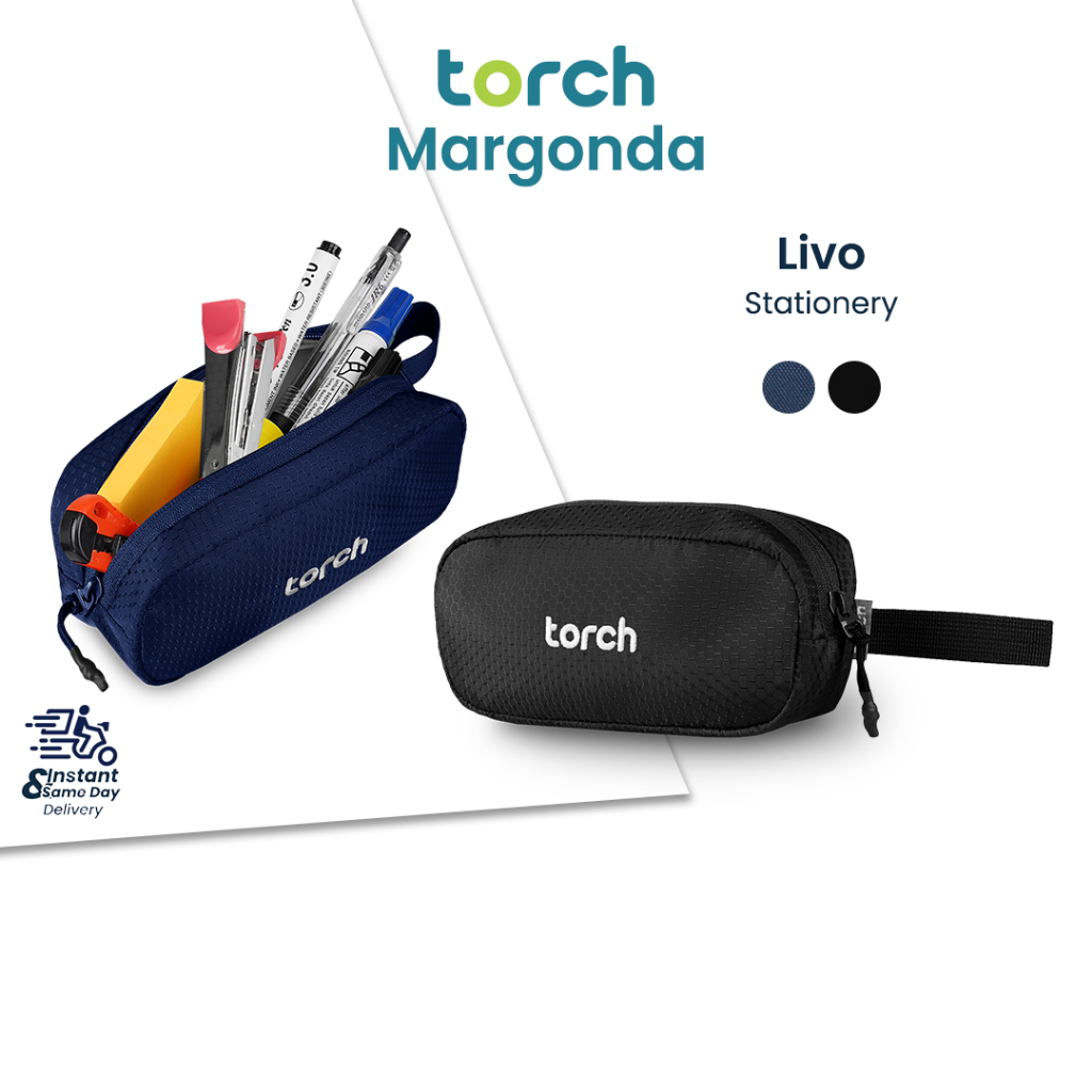 

TORCH Livo Pouch Alat Tulis Perlengkapan Sekolah Kerja Tempat Kosmetik Muat Banyak Anti Noda