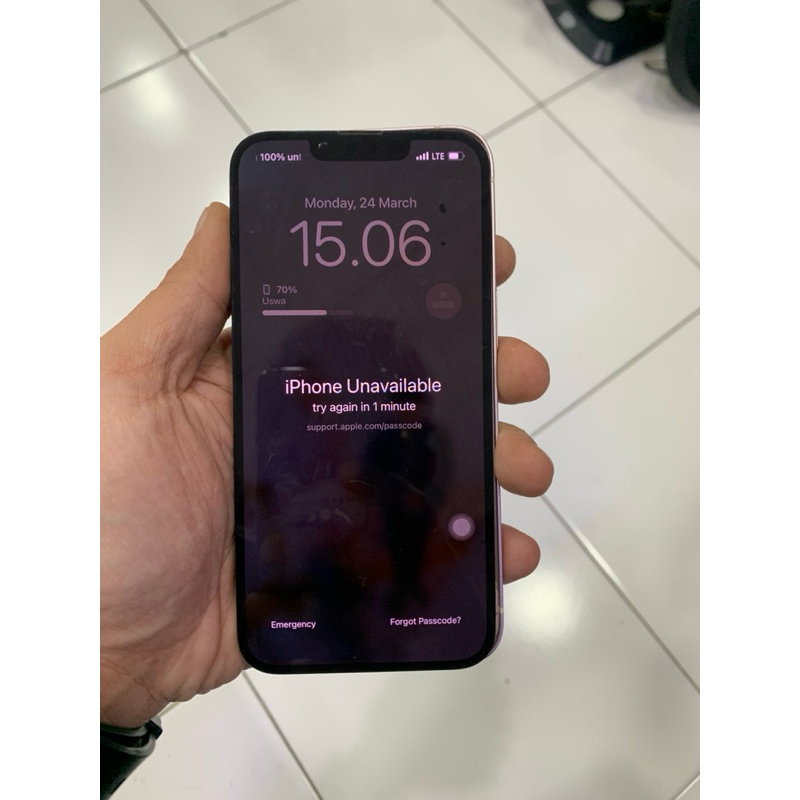 lcd iphone 13 cabutan / copotan minus dot