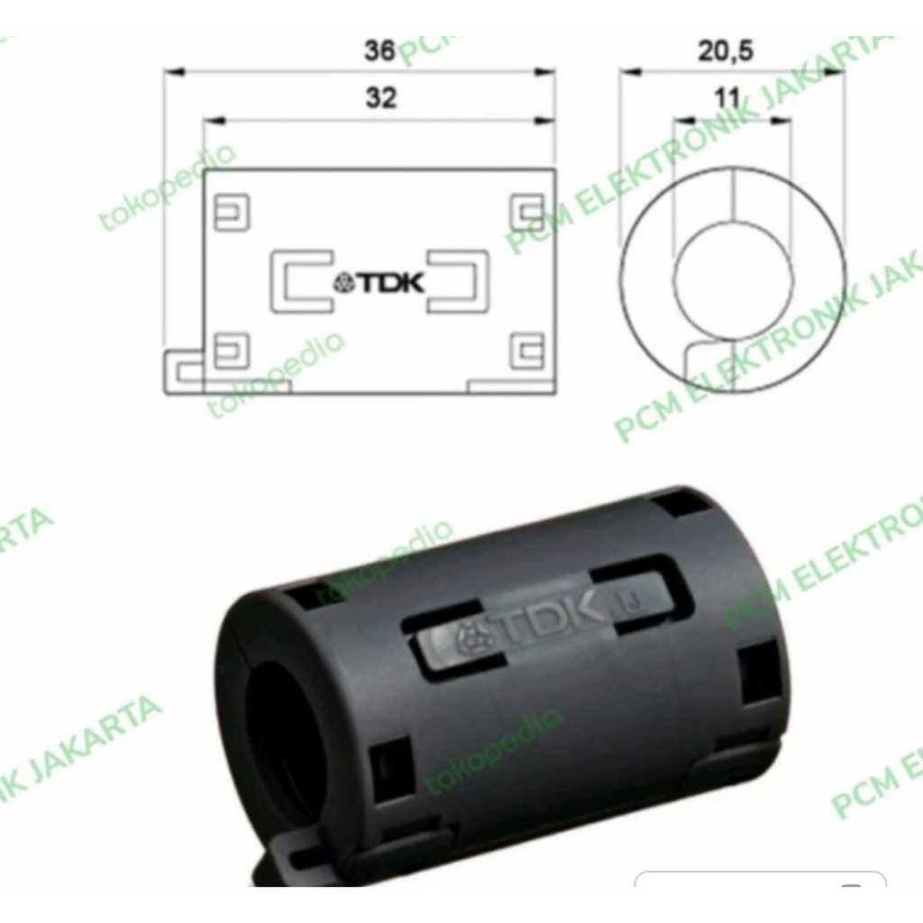RE2606 ferrite ferit ferrit magnet tdk 11mm kabel busi coil zcat2035 1130 by PCM LTC GLODOK