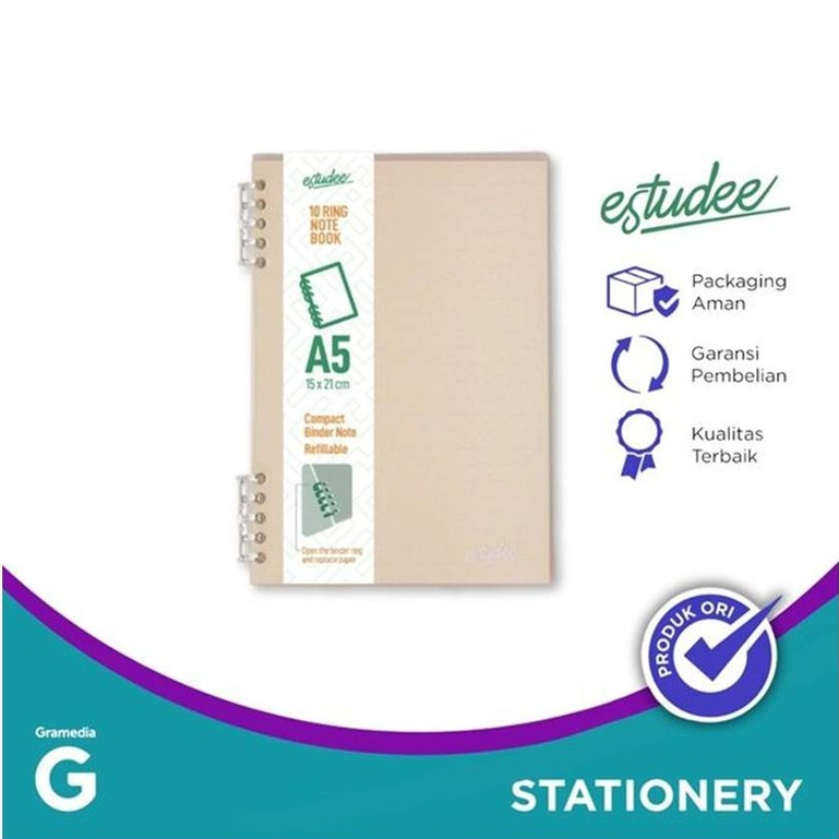

ESTUDEE 10RING NOTEBOOK A5 COTTON PINK