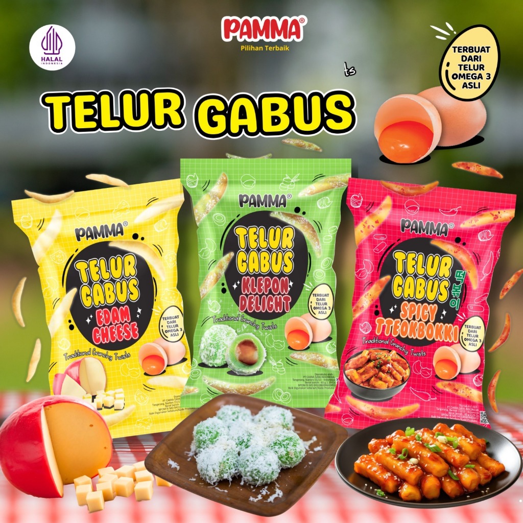 

【NEW】PAMMA Telur Gabus, Camilan Sehat dengan Telur Omega 65g Pack