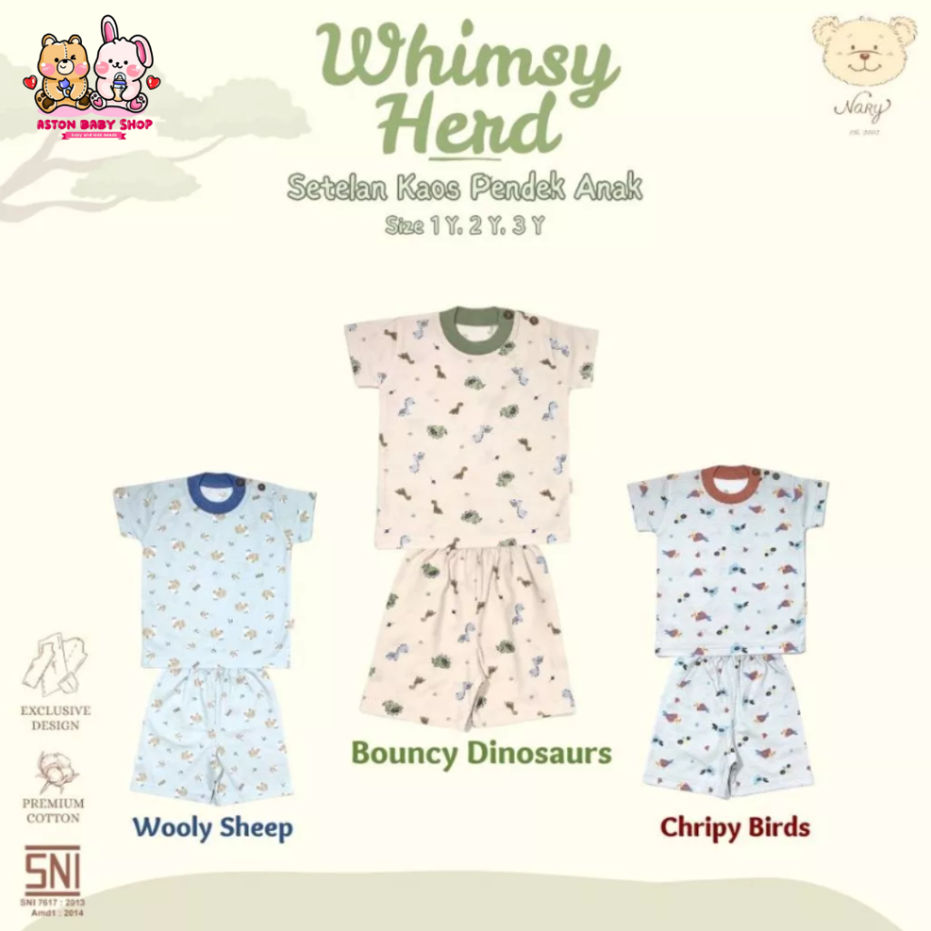 Nary Oblong Lengan Pendek Celana Pendek