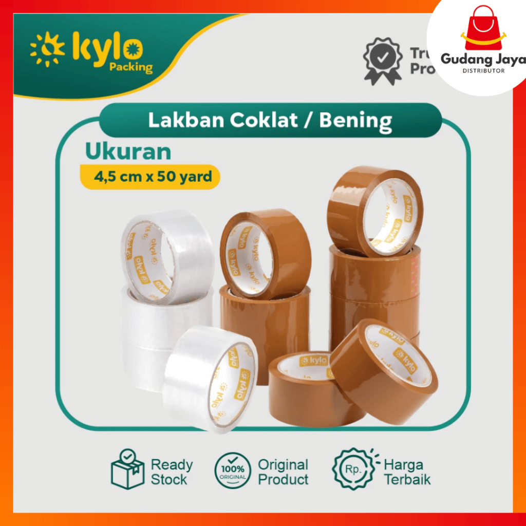 

LAKBAN BENING LAKBAN COKELAT SATUAN / LAKBAN KYLO PACKING