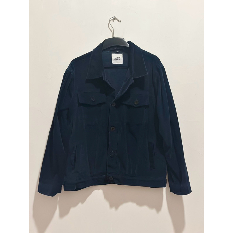 Cotton Supply - Navy Velvet Jacket (M)