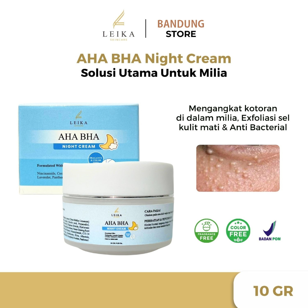 Leika Skincare AHA BHA Night Cream
