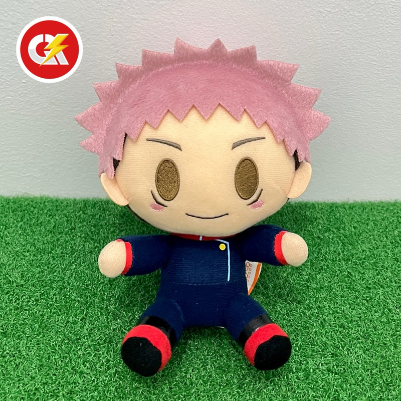 Boneka Plush Official Anime Jujutsu Kaisen Yuji Itadori Original Chokonokko