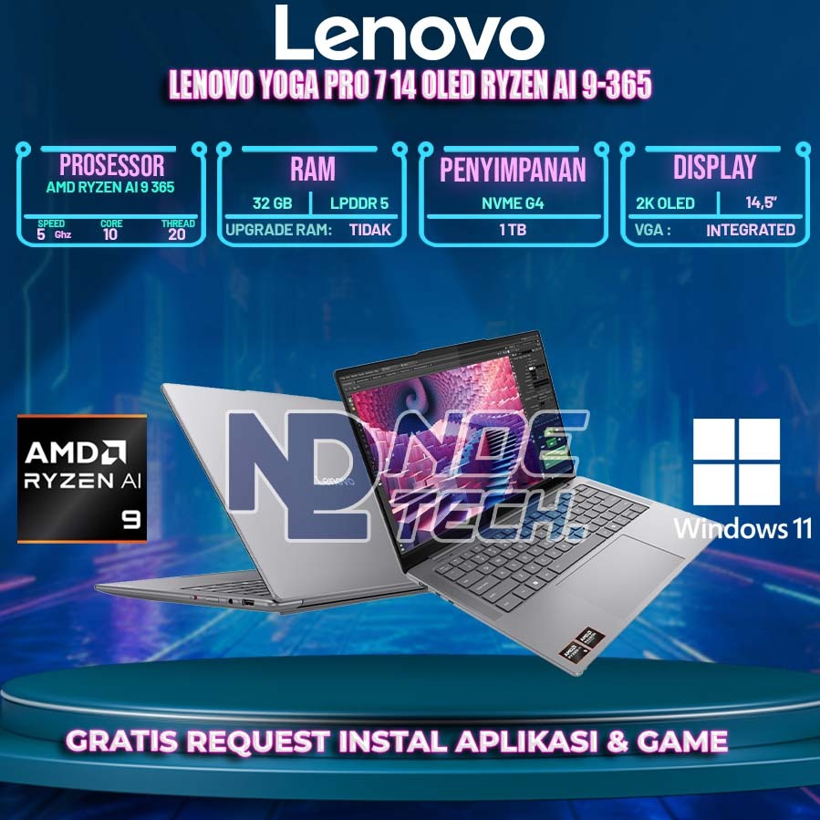 LENOVO YOGA PRO 7 14 OLED RYZEN AI 9-365