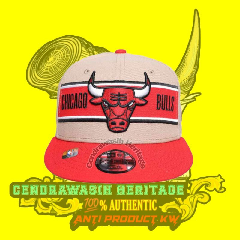 New Era Youth 9Fifty Chicago Bulls Nba Draft  100% Authentic