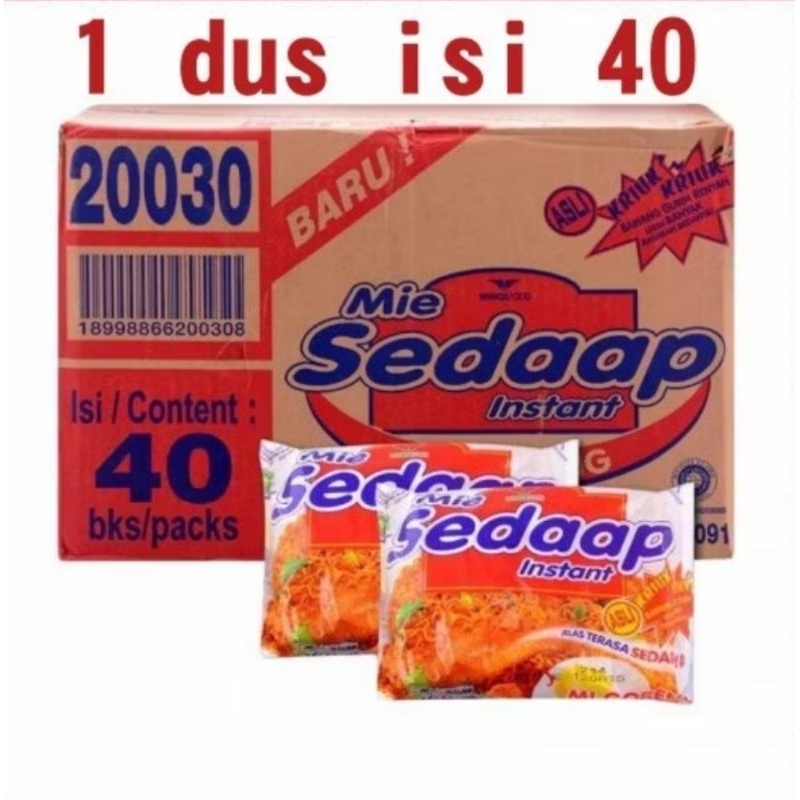 

Sedap Goreng 1 dus Isi 40PCS