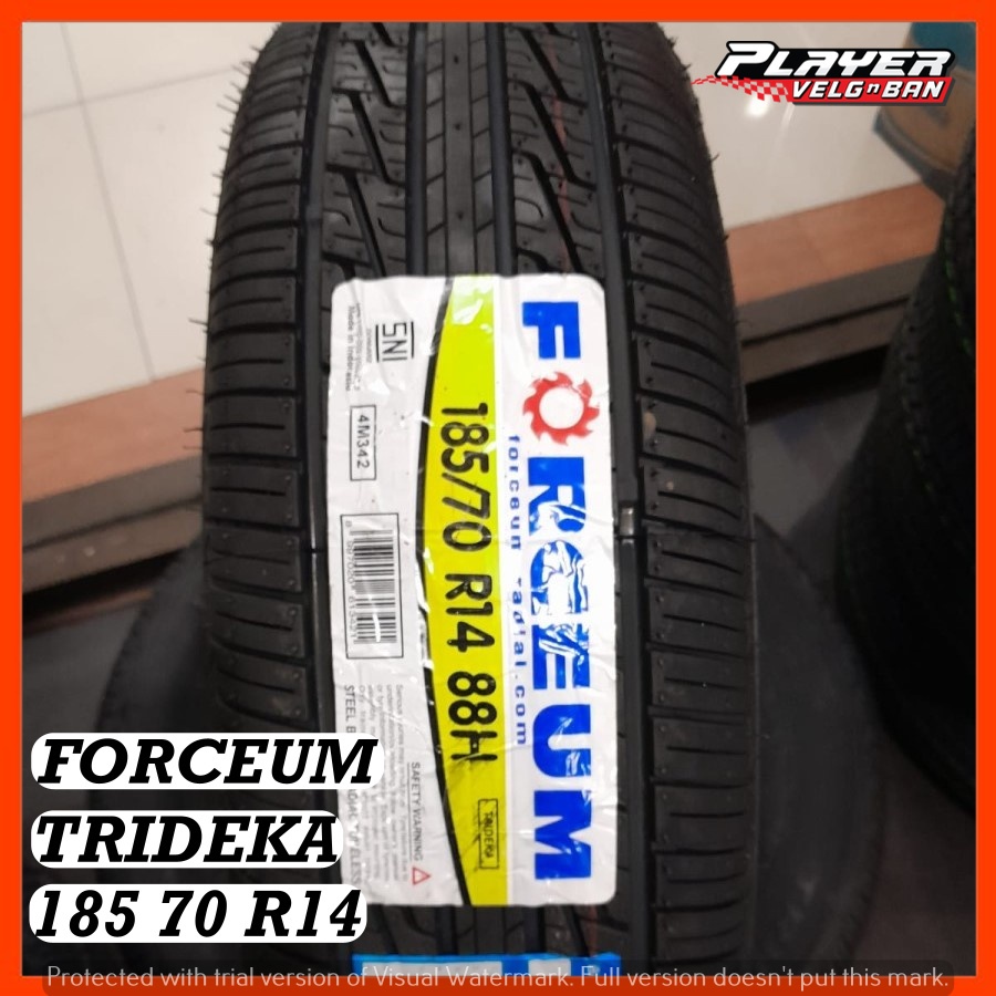 BAN MOBIL TUBLES STANDAR AVANZA XENIA RING14 BAN RADIAL EMPUK UKURAN 185/70 R14 FORCEUM TRIDEKA