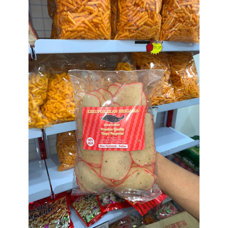 

KERUPUK IKAN BRIGAMA PREMIUM QUALITY TAMPA PENGAWET 500g/1kg ASLI KALBAR