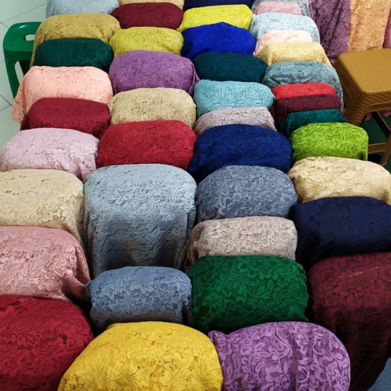 kain brokat meteran/brokat Fatmawati bahan kebaya, dress, gamis