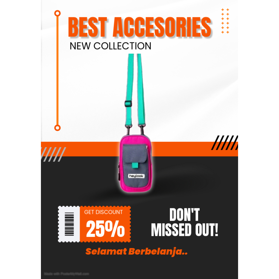 TAS SELEMPANG MINI SLING PHONE BAG METTA WANITA PRIA