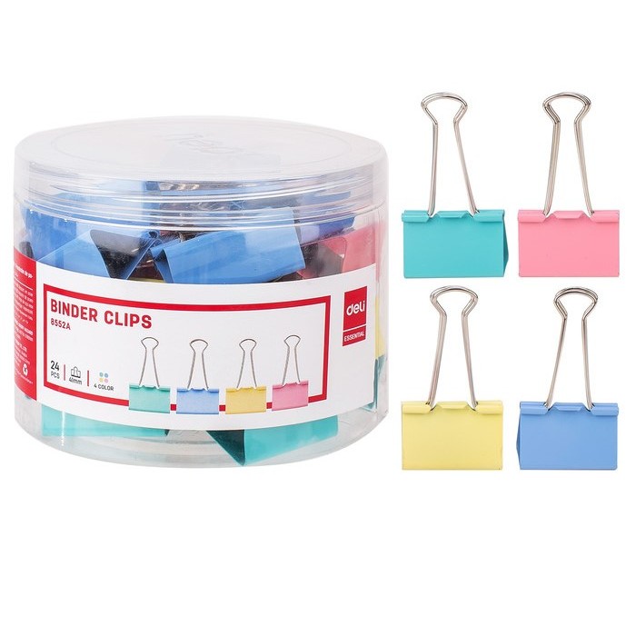 

Klip Kertas Binder Clip Warna Lucu Smile DELI 8552 ( 41 mm ) no. 200