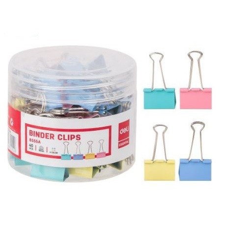 

Klip Kertas Binder Clip Warna Lucu Smile DELI 8555 ( 19 mm ) no. 107