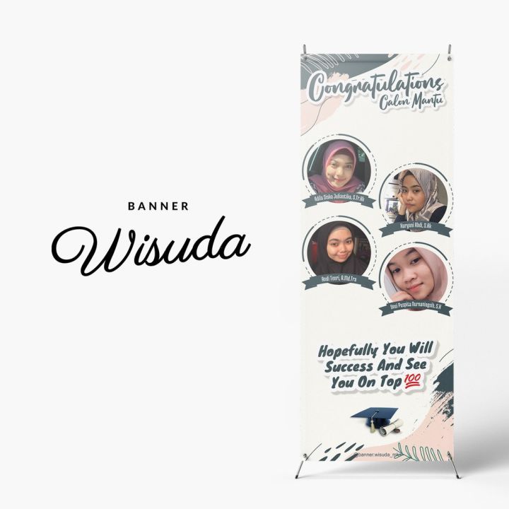Spanduk Wisuda / Spanduk foto wisuda / Spanduk 60x160cm