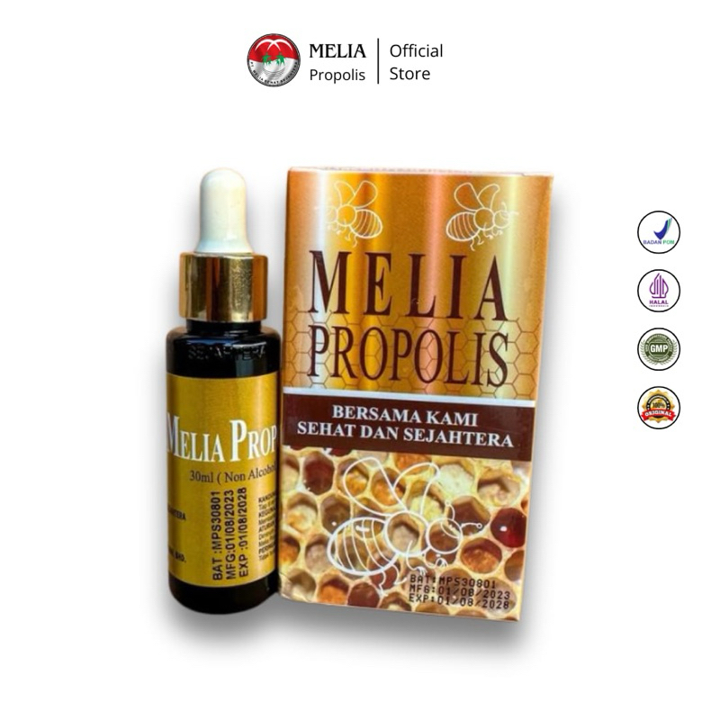 Melia Propolis 30ml Asli 100% Original | Propolis Asli PT Melia Sehat Sejahtera