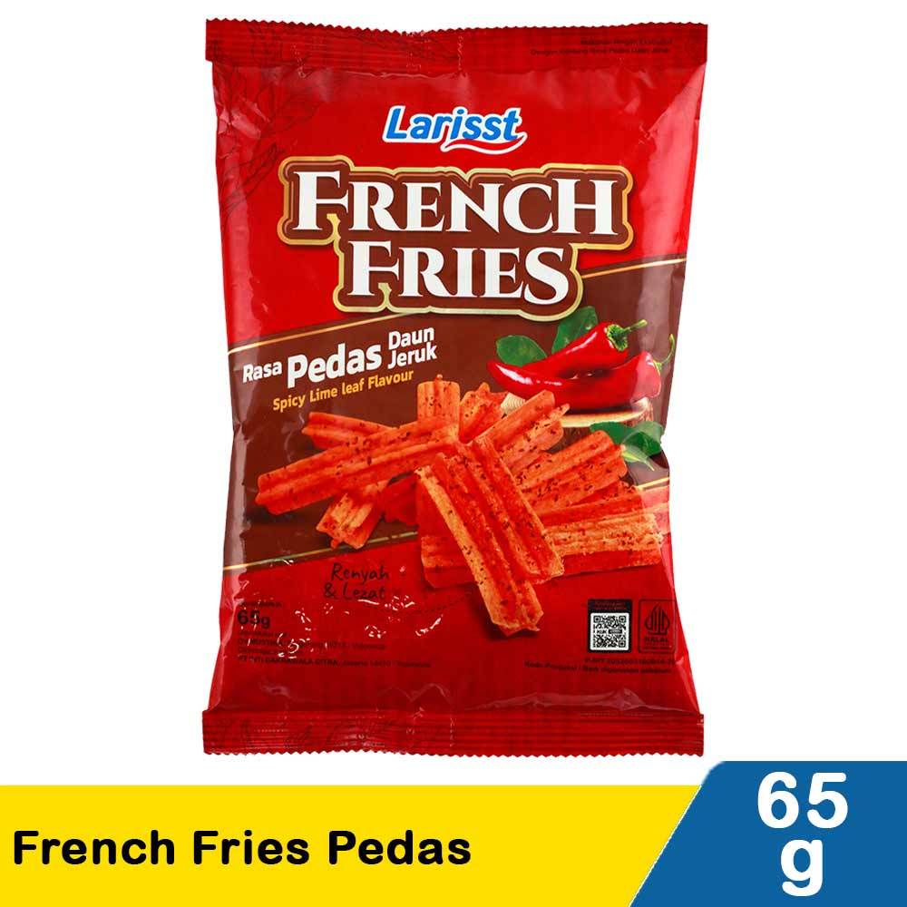 

Larisst French Fries Pedas 65g – Kentang Goreng Renyah dengan Sensasi Pedas Nikmat!