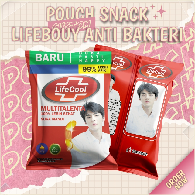 

Snack Pouch Jumbo Custom Lifebouy Anti Bakteri