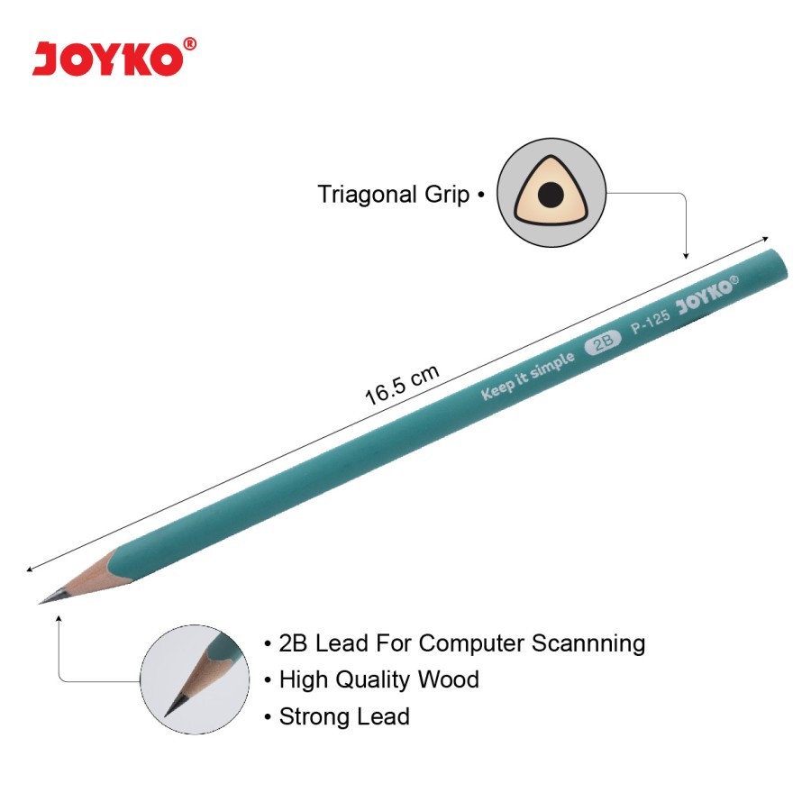 Pensil Kayu Joyko HB 2B Pensil Joyko