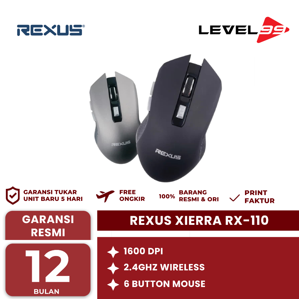 Mouse Wireless Gaming Rexus Xierra Rx-110 / Rx110