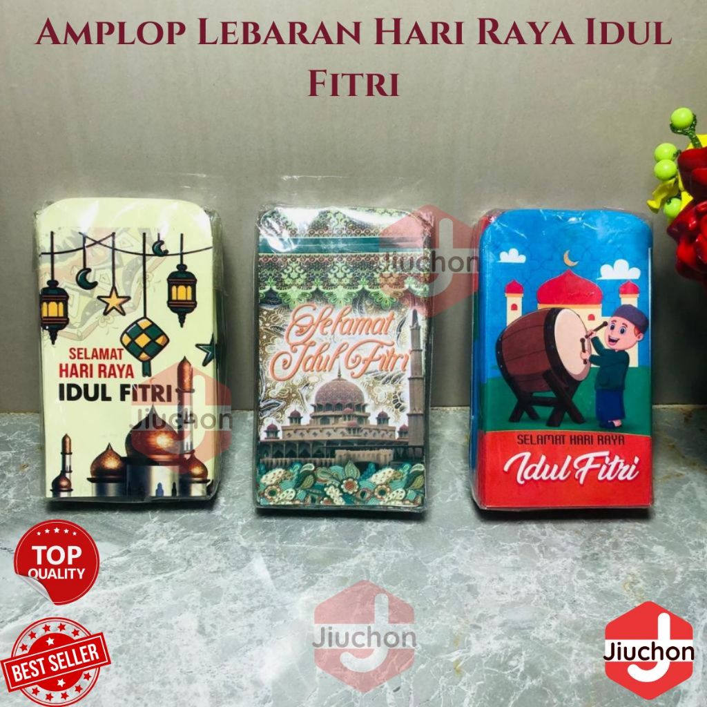 

JIUCHON Amplop Lebaran Hari Raya Idul Fitri Amplop Karakter Angpao THR Lucu