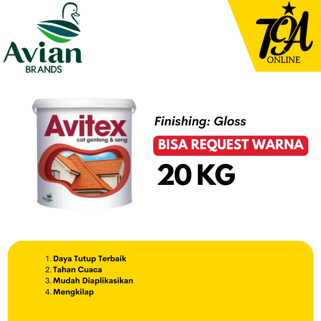 AVIAN Avitex Cat Genteng Tinting Color 20 KG