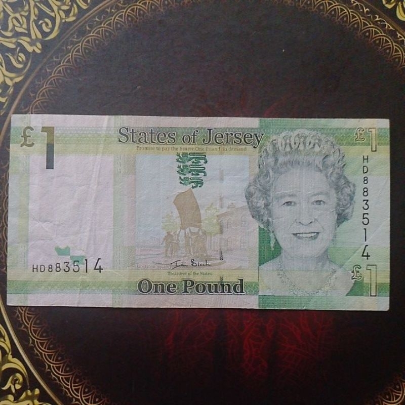 Uang Jersey 1 pound vf