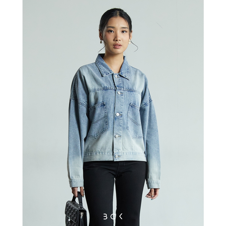 BCK - Careen Jaket Jeans Wanita Oversize