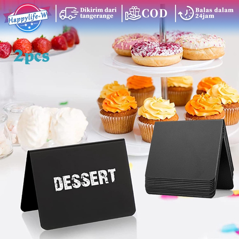

Mini Chalkboard Stand 2pcs Papan Tulis Kapur Mini Papan Tulis Kapur Kecil Chalkboard Mini