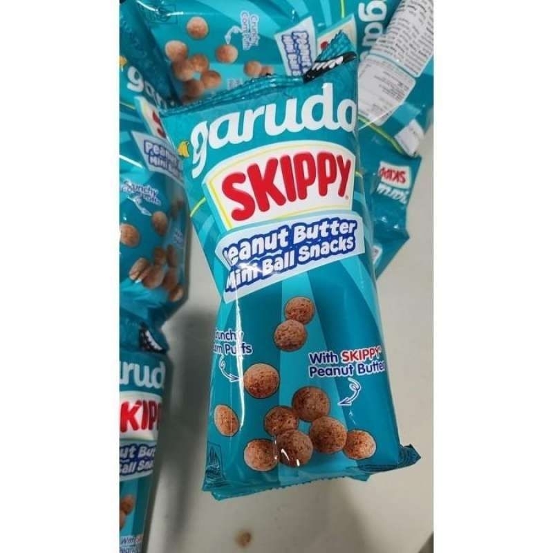 

Garuda skippy snack mini ball peanut butter 20gr/bungkus isi 10pcs