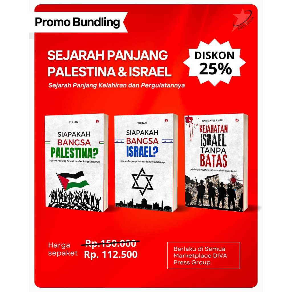 Paket Buku Sejarah Panjang Palestina dan Israel (Siapakah Bangsa Israel, Siapakah Bangsa Palestina, 