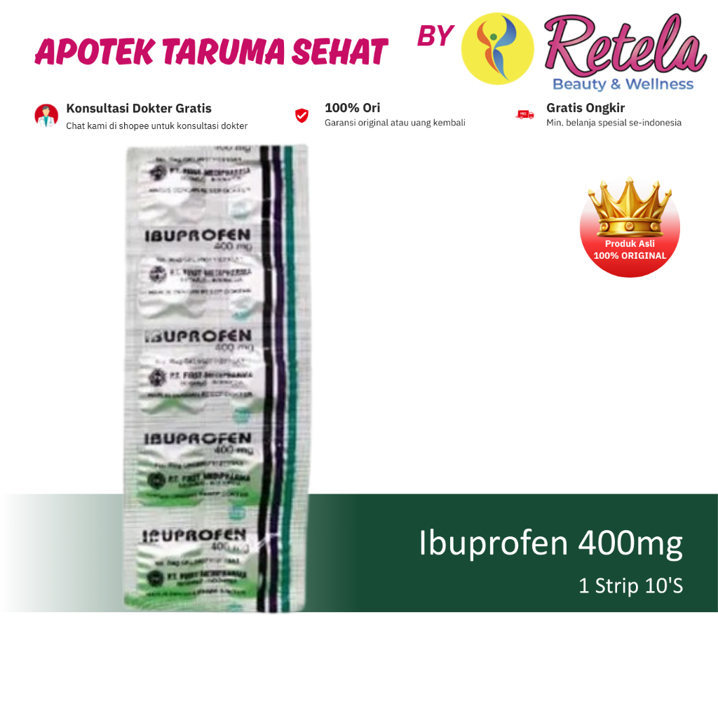 Ibuprofen 400 mg 10 Tablet
