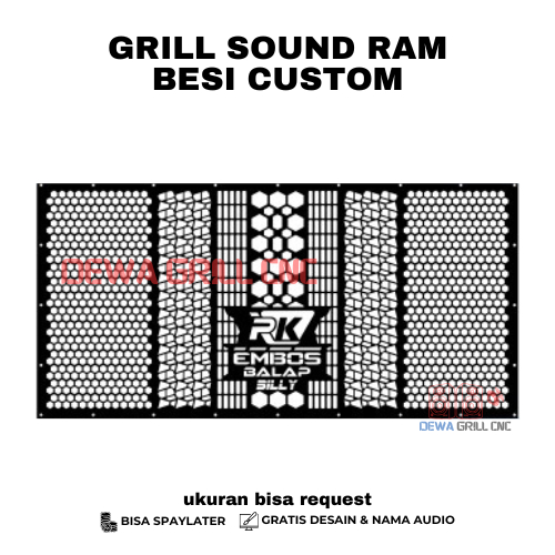 Grill sound system Ram Speaker 8 inch