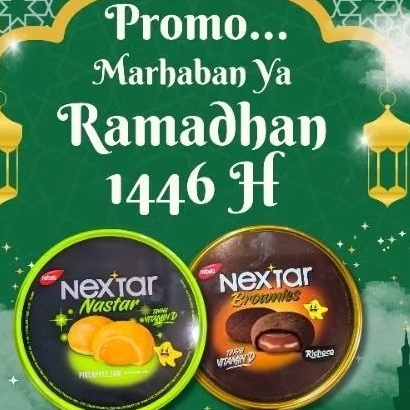 NABATI NEXTAR Nastar Brownies Kaleng Jajanan Hari Raya - Cemilan Snack Nanas Food Toples Makanan Coo