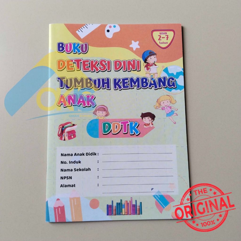 Buku Deteksi Dini Tumbuh Kembang Anak (DDTK) PAUD TK Usia 2-7 Tahun