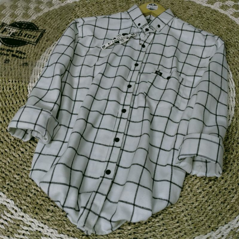 kemeja flanel lengan panjang pria dan wanita, kemeja flanel motif kotak kotak pria maupun wanita, ke