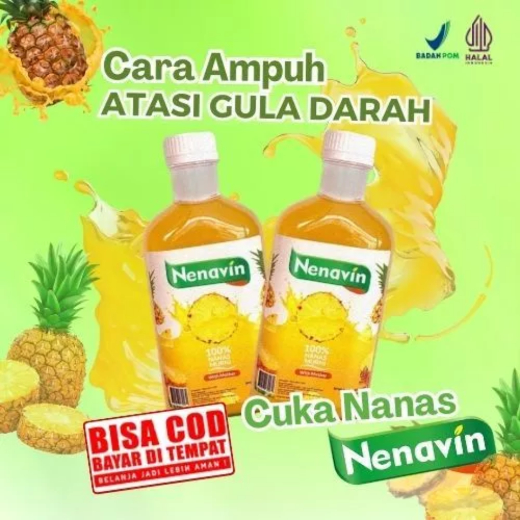 

Cuka Nanas Herbal NENAVIN – Solusi Alami Atasi Diabetes & Kolesterol