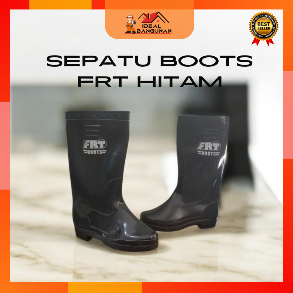 [READY] SEPATU BOOTS FRT HITAM | SEPATU BOOTS FRT | SEPATU BOOTS HITAM | SEPATU BOOTS | SEPATU