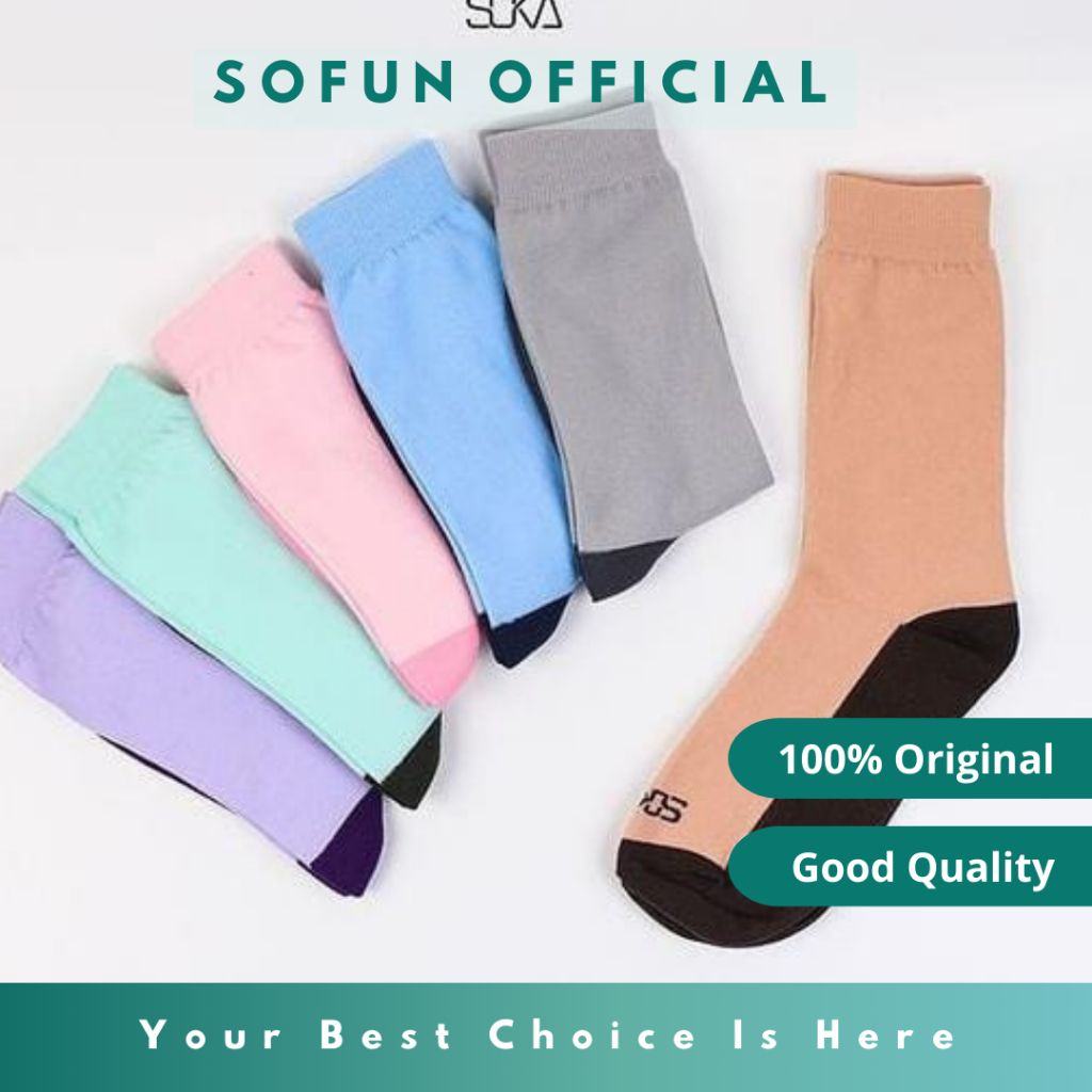 Soka Kaos Kaki Wanita Non Jempol Combination Size M