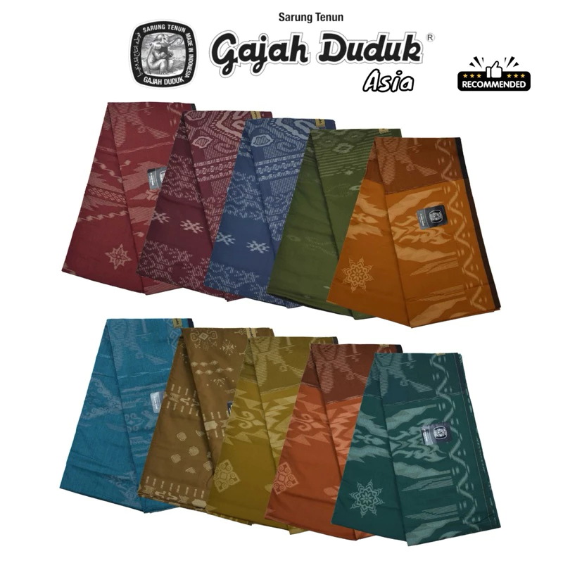 Sarung cap Gajah duduk asia kembang sarung dewasa  motif Dan warna pilihan perlengkapan sholat