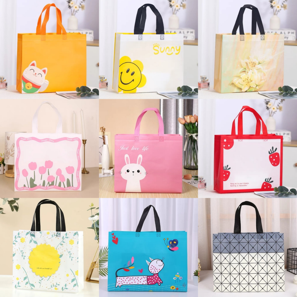 

Tas Belanja Spunbond Tas Souvenir Ulang Tahun Anak Motif Kartun Premium Goodiebag Hampers souvenir