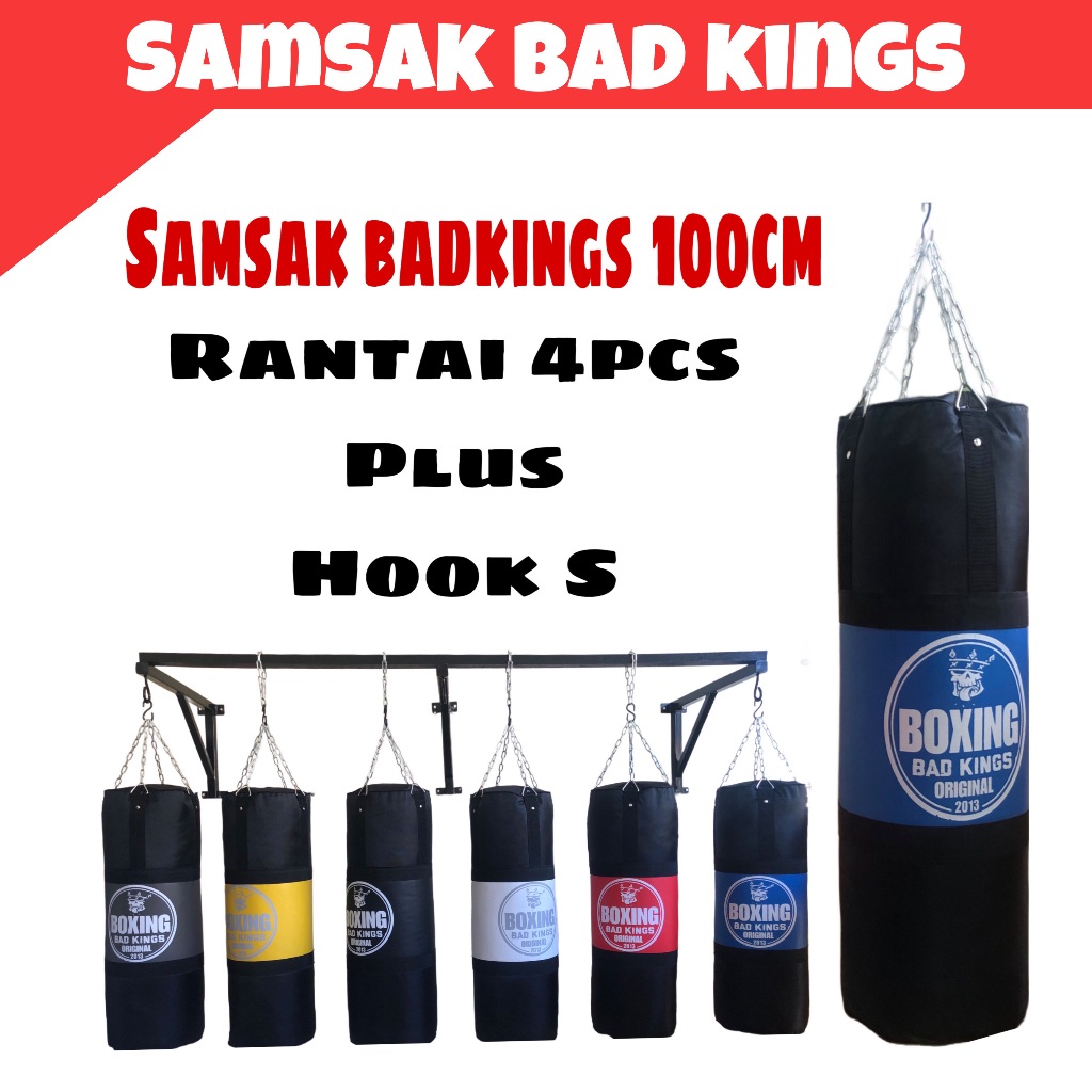 Samsak Tinju Badkings ORIGINAL 1meter Diameter 30cm Berkualitas - Samsak Gantung 100cm - Samsak
